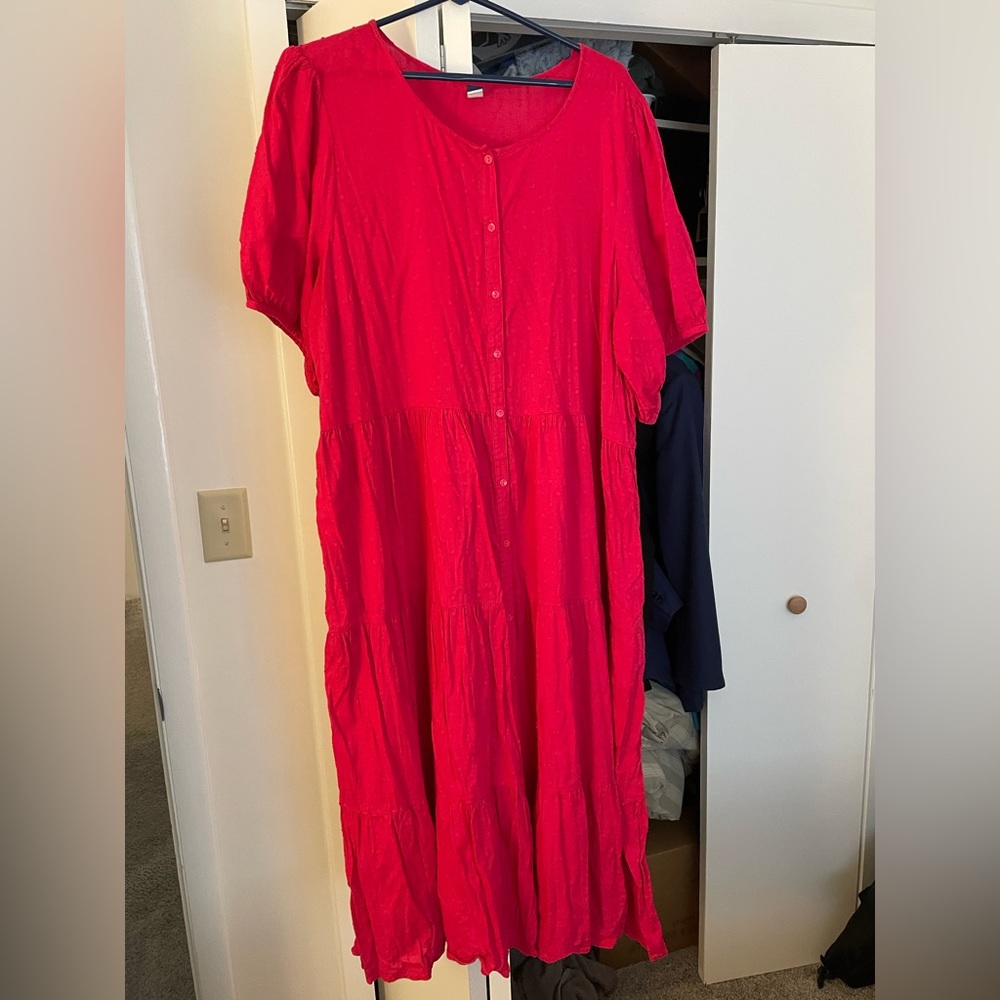 Old Navy Hot Pink Maxi Dress